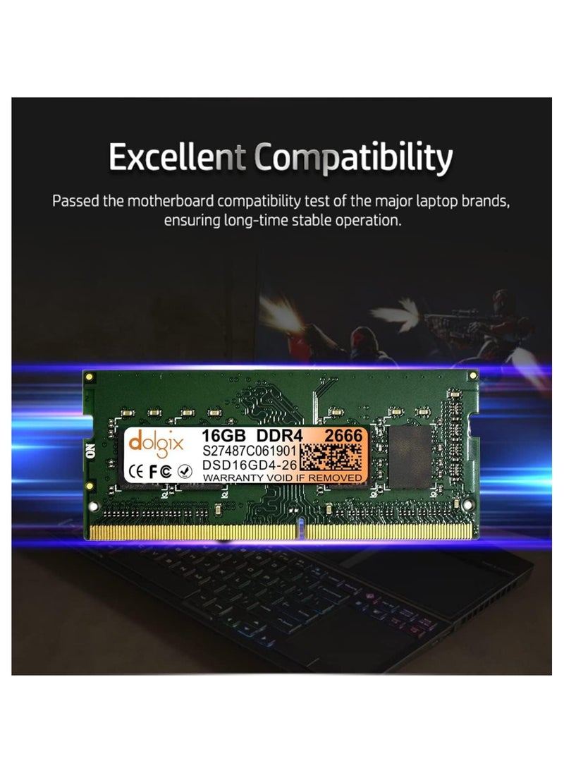 Dolgix 16GB DDR4 3200MHz Laptop RAM – High-Performance SO-DIMM Memory (PC4-25600, 1Rx8, CL22, 260-Pin)  - Image 4