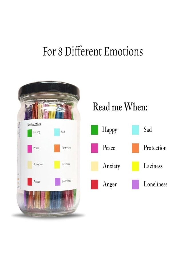 BOXOZA Krishna Gita Jar - 64 Bhagavad Gita Shlokas for Emotional Healing, Color-Coded Bhagavad Gita Verses Jar for Daily Spiritual Reflection, Spiritual Wisdom Gift Jar (1, English Gita Jar) (1) - Image 4