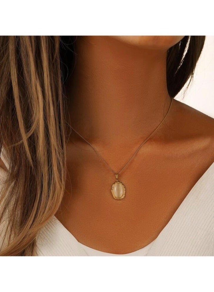 Equal Elegant Gold Stainless Steel Necklace For Women - Image 1