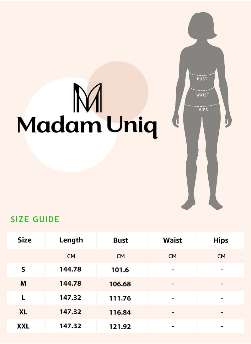 Madam Uniq - Embroidered Elegance: Bell Sleeve Maxi Dress with Matching Cardigan Set - Image 1