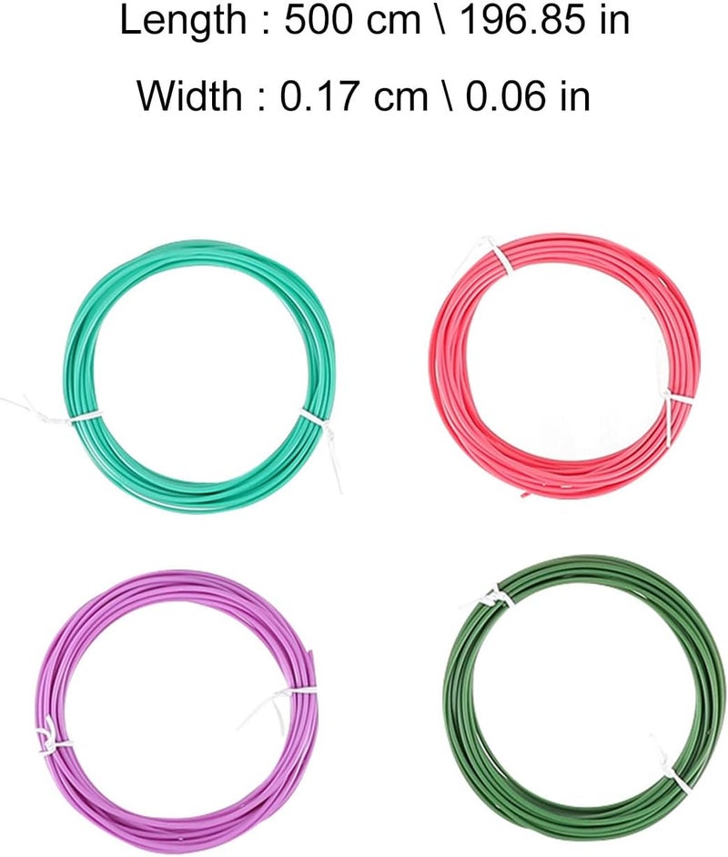 3D Pen Filament Refills 1.75mm 5m Pcl Low-Temperature Printing Supplies 20 Colors Compatible with High-Temperature 3D Printing Pens for Crafting and Educational Use - Image 2