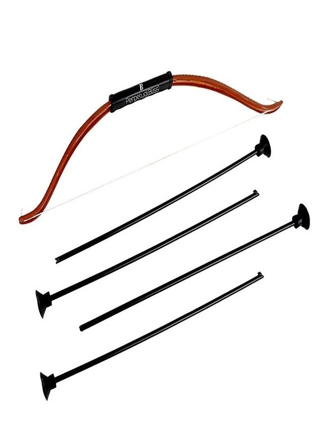 perpetual bliss archery bow and arrow set for kids/with 3 arrow/chest armour/strong string thread/sport/random color- Multi color - Image 1