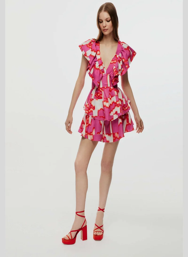 Nocturne Ruffled Tiered Dress