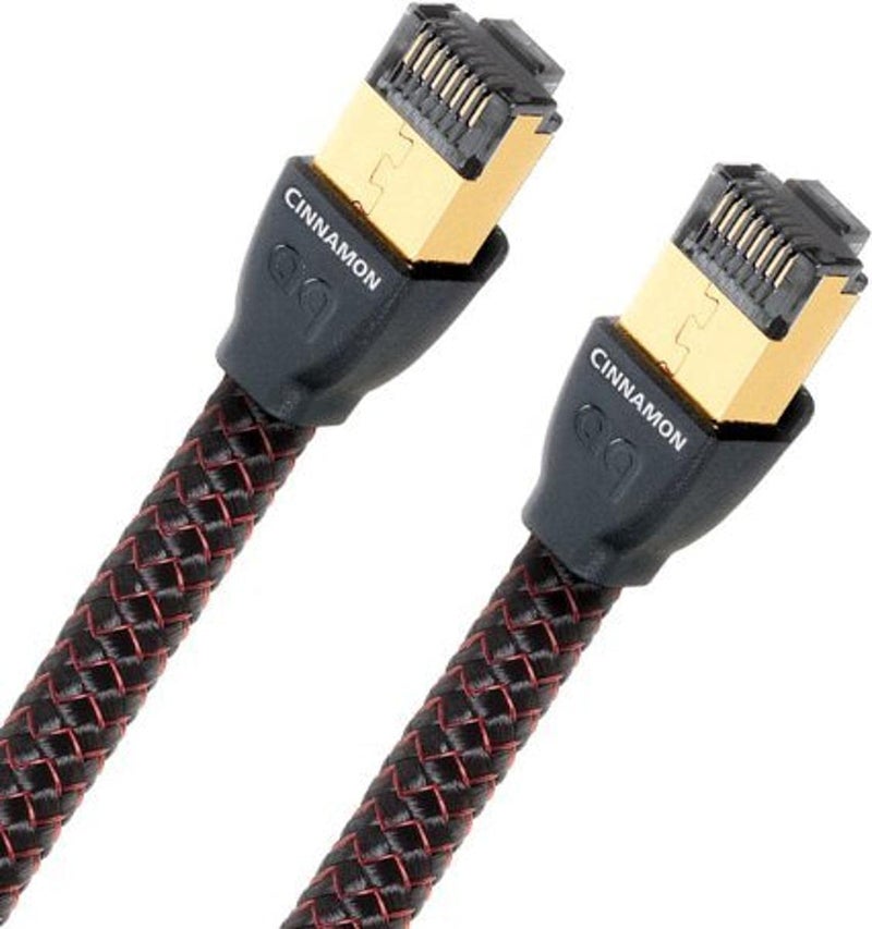 AudioQuest 0.75 m RJ/E Cinnamon 0.75 M Cat 7 Black Network Cable - Network Cables (0.75 m, Cat 7, RJ-45, Black)