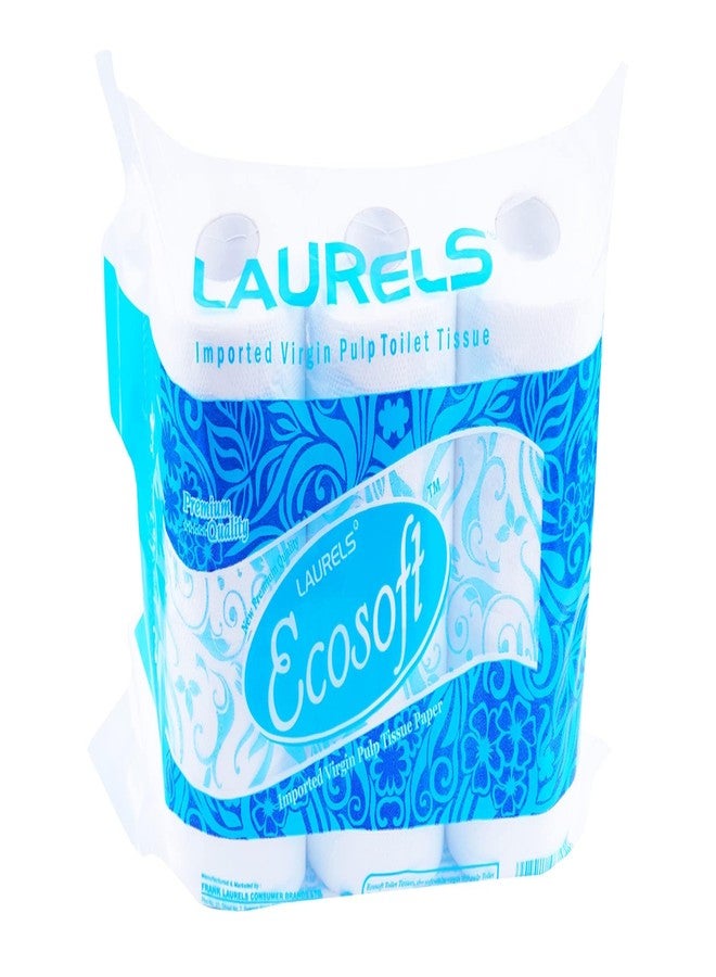 LAURELS 2 Ply Toilet Tissue Paper Roll - Pack of 6 (320 Pulls Per Roll, Total 1920 Pulls) - Image 1
