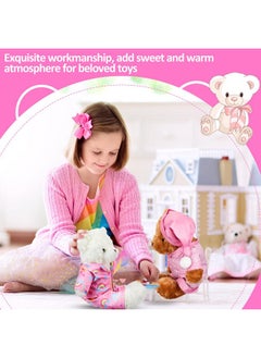 Civaner Pink Stripe Bear Clothes Stuffed Animal Clothes 12 -16 Inch Build A Lovely Cute Bear Clothes Stuffed Animal Clothing And Accessories Fit  - Image 3