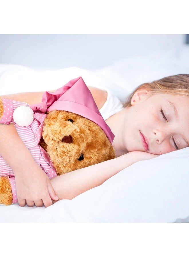 سيفانير ملابس حيوانات محشوة على شكل دب مخطط باللون الوردي مقاس 12 - 16 بوصة، ملابس حيوانات محشوة جميلة ولطيفة وإكسسوارات مناسبة - Image 2