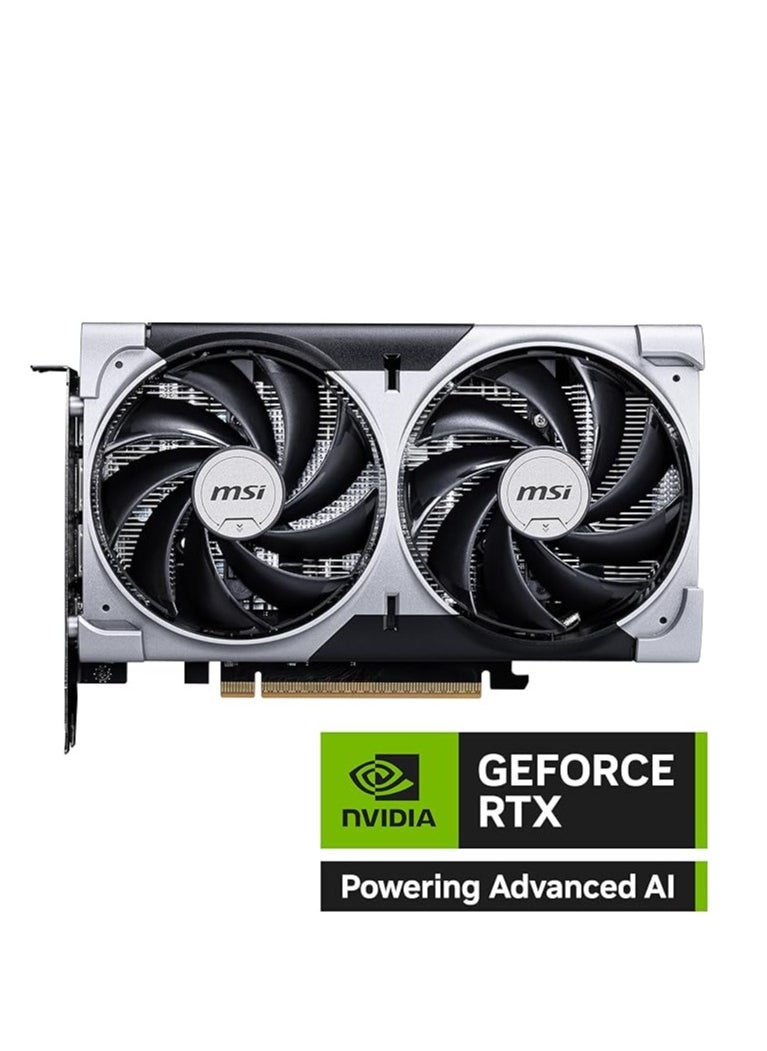 إم اس أي MSI GeForce RTX 5060 8G VENTUS 2X OC Graphics Card - 8GB GDDR7 (28Gbps/128-bit), PCIe 5.0 - HDMI 2.1b, 3 x DisplayPort 2.1b  - Image 2