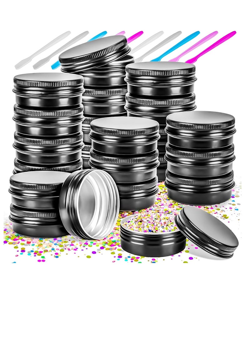 MotBach - MotBach 16Pack 2oz Tin Jars, 60ml Metal Tin cans, 2Ounce Aluminum tin can jar Containers with Screw Lid for Lotion Bars, Balms, Spices, Salve, Beard Balm, Toiletries, Creams, Samples, Makeup Cosmetic - Image 1