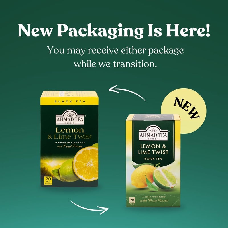 Ahmad Tea شاي أحمد بنكهة الليمون واللايم الأسود - Image 2