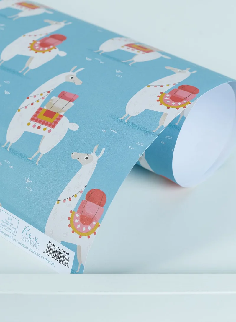 Rex London Dolly Llama Wrapping Paper