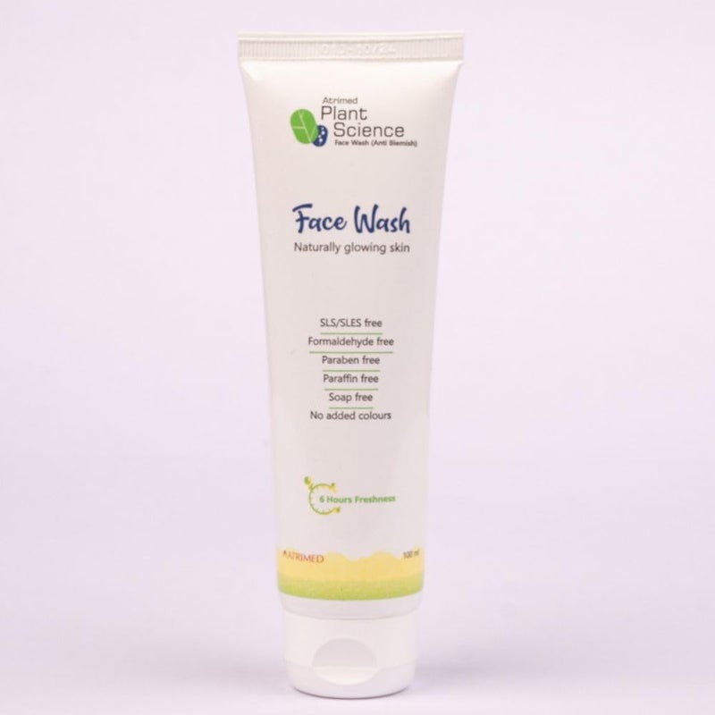 Atrimed Plant Science Anti Blemish Face Wash 100 ml 100 Natural Ingredients Ideal to Obtain Naturally Glowing Skin Curated by Plant Scientists for Nourished and Hydrated Skin - Image 1