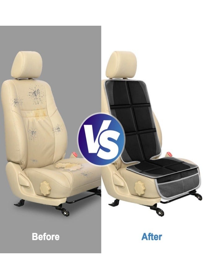 KYD Car Seat Protector Large Cover Waterproof Auto Seat Cushion Mat Non-slip with Organizer Pockets Durable Vehicle Scratchproof - Image 4