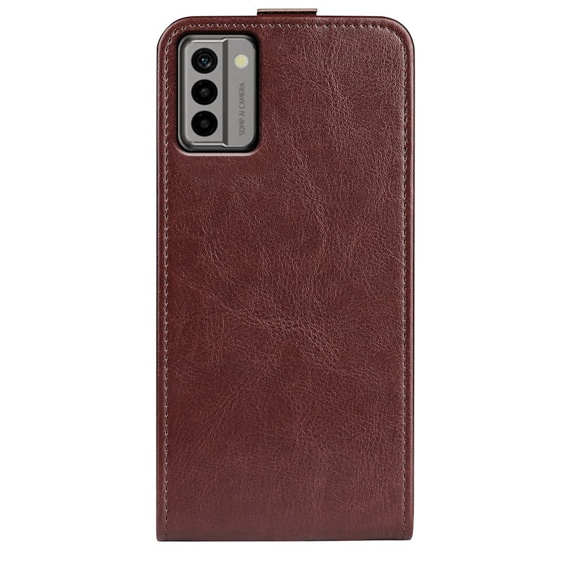 HuHa Case Cover For Nokia G22 R64 Texture Vertical Flip Leather Phone Case(Brown) - Image 3
