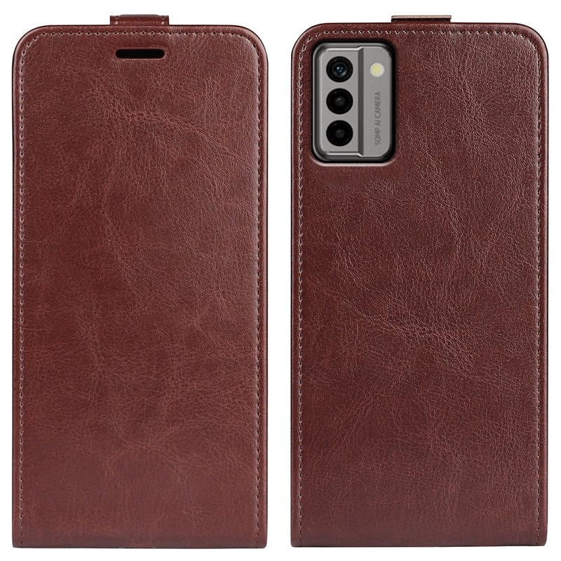 HuHa Case Cover For Nokia G22 R64 Texture Vertical Flip Leather Phone Case(Brown) - Image 1