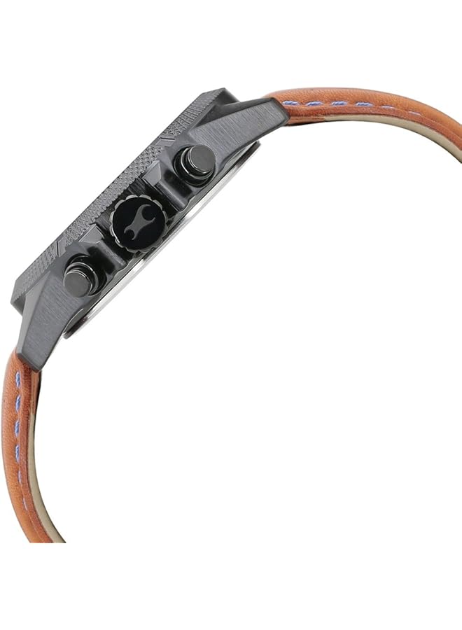 فاستراك ساعة لوب هولز متعددة الوظائف بمينا أسود للرجال - Image 3