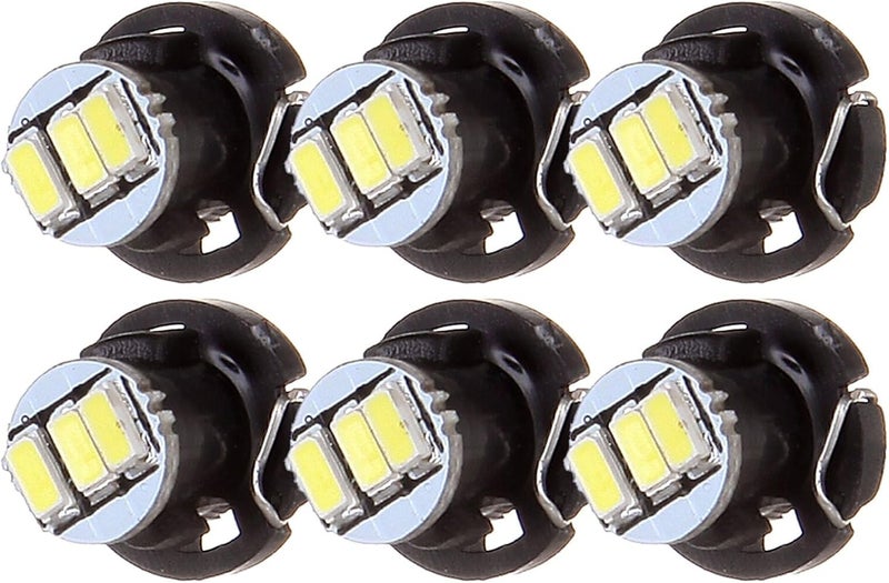 cciyu 6 Pack White T4/T4.2 Neo Wedge LED Light Bulbs - Image 1