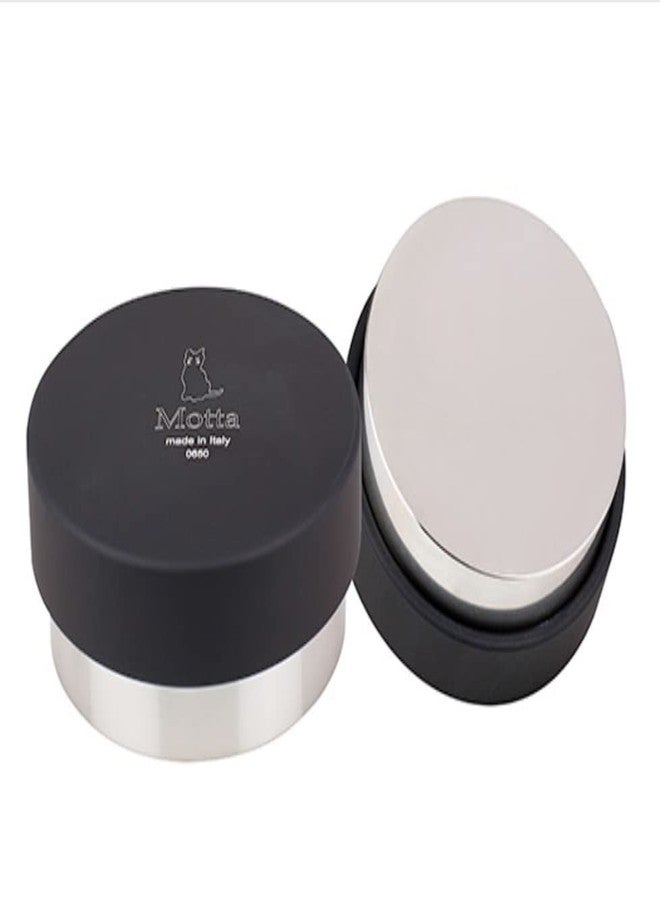 motta Metallurgica 58.5 mm Coffee/Espresso Black Lightning Tamper with Stainless Steel Flat Base
