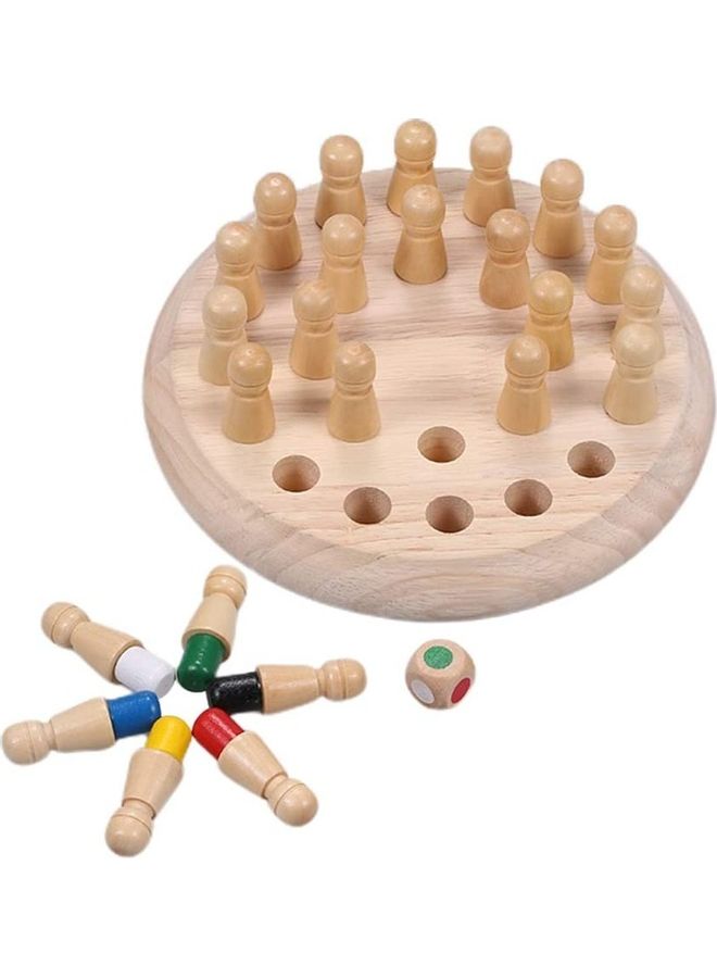Wooden Memory Stick Chess Game - Image 1