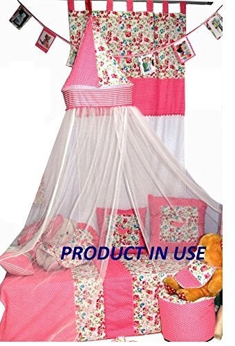 CREATIVE TEXTILES شبكة ناموسية ملونة معلقة بأسلوب مظلة CTRMN9816 (1) - Image 4