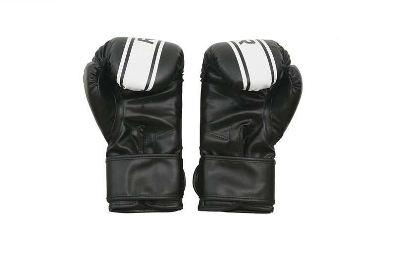 IWIN Our Black Boxing Gloves for Training & Muay Thai | Maya Hide Leather Gloves for Sparring, Kickboxing, Fighting, Punch Bags with Red Hand Wraps(Boxing Tape), Black Red, 10 oz - Image 3