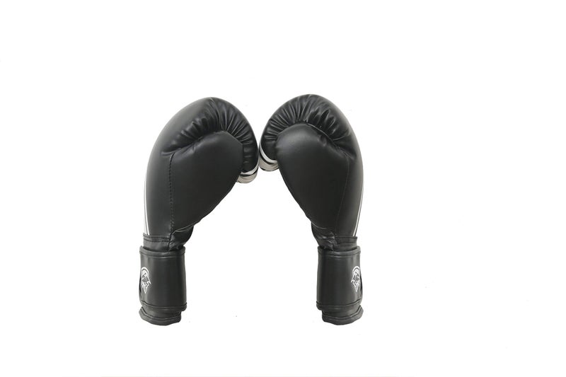 IWIN Our Black Boxing Gloves for Training & Muay Thai | Maya Hide Leather Gloves for Sparring, Kickboxing, Fighting, Punch Bags with Red Hand Wraps(Boxing Tape), Black Red, 10 oz - Image 5