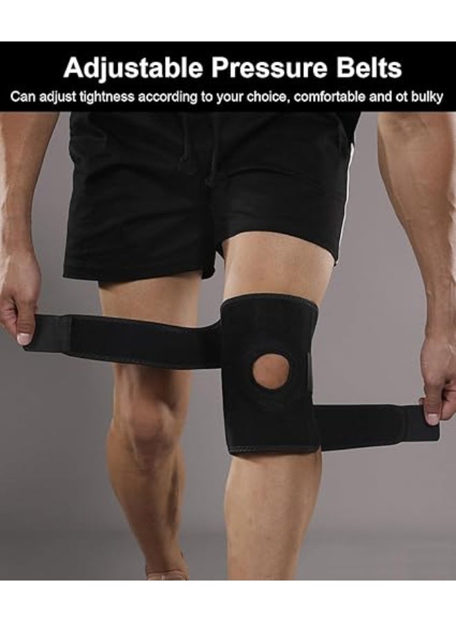 Knee Brace with Side Stabilizers (Pair) - Adjustable Compression Support for ACL, MCL, Arthritis & Joint Pain Relief - Durable Patellar Tendon Support Strap - Practical for Daily Use - Image 5