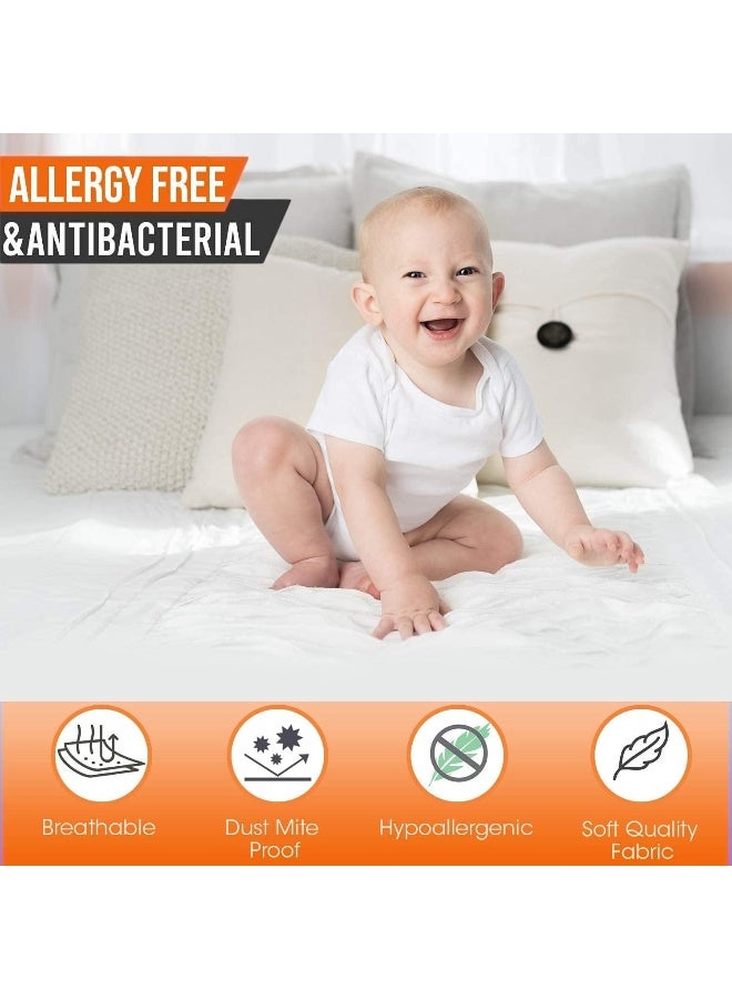 Guardmax Waterproof Mattress Protector Cover - Fitted Style - Crib Size - Image 2