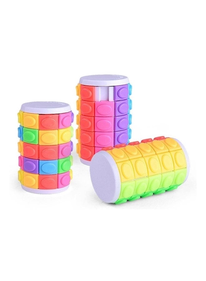 لعبة بازل أسطوانية قابلة للدوران والانزلاق