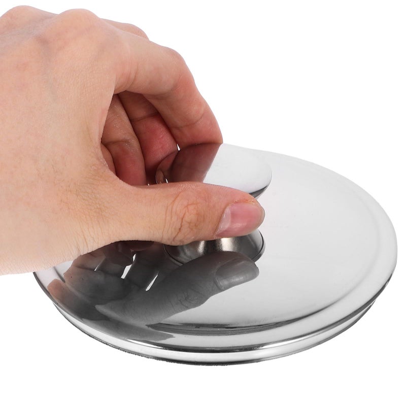 Stainless Steel 12.4cm Lid For Kitchen Oil Pot Seasoning Jar - Image 5