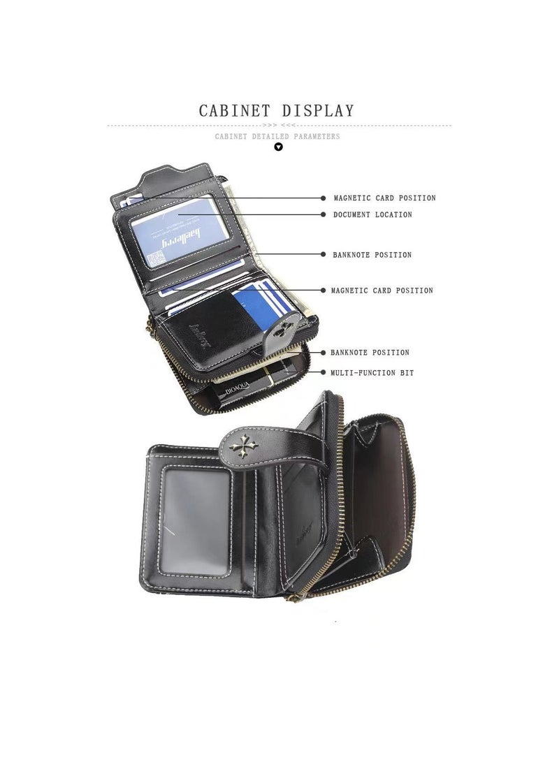 baellerry محفظة جلدية سوداء - Image 2