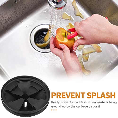Ullnosoo Garbage Disposal Splash Guard, 2 Pack Upgraded EPDM Rubber Drain Insert for InSinkErator Evolution Series 3 3/8" QCB-AM Sink Baffle Drain Cover Removable Quiet Collar EPDM Strainer Insert Parts - Image 3
