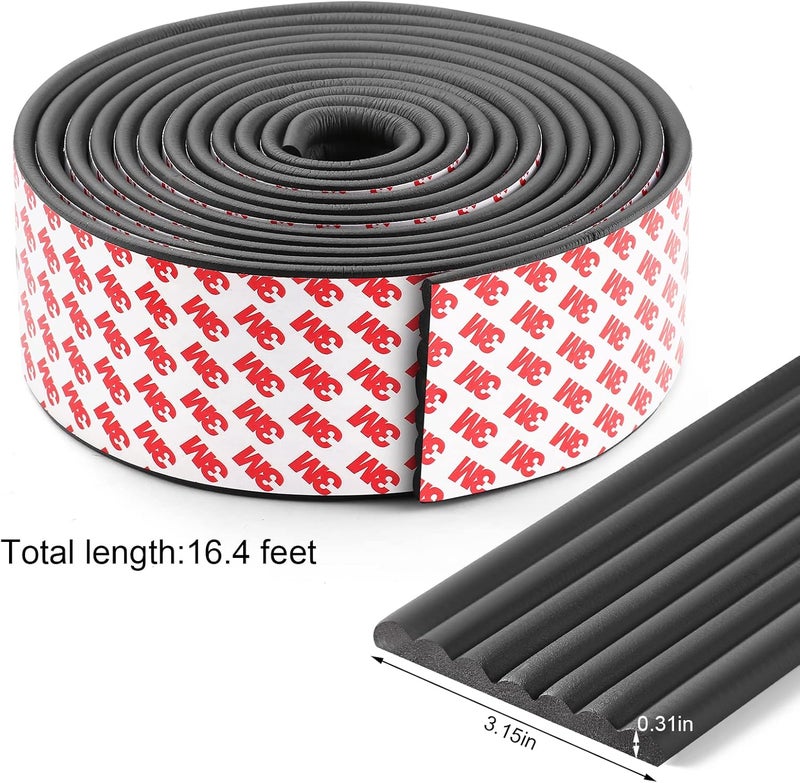 Dovesail Upgrade Baby Proofing Edge Corner Protector 164ft Edge Guards Padding with 3M Adhesive ExtraWide Soft Rubber Foam Padding FurnitureSharp Edge Safety Corner Edge Bumper GuardBlack - Image 2
