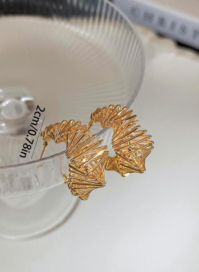 Take Two Textured Hoop Earrings - Image 3