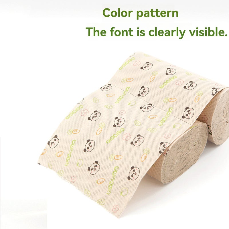 Good Things Natural Bamboo Fiber Practical Household Coreless Roll Paper Towel Printed 4-layer Thickeneded Advertising Toilet Paper - Image 5