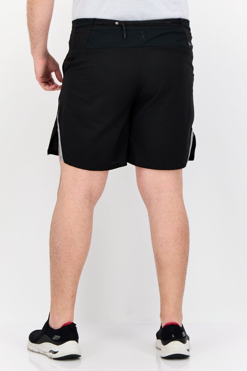 Adidas شورتات جري للرجال بقصة ضيقة بطول 7 إنش، أسود - Image 3