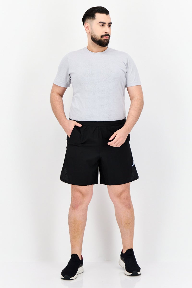 Adidas شورتات جري للرجال بقصة ضيقة بطول 7 إنش، أسود - Image 4