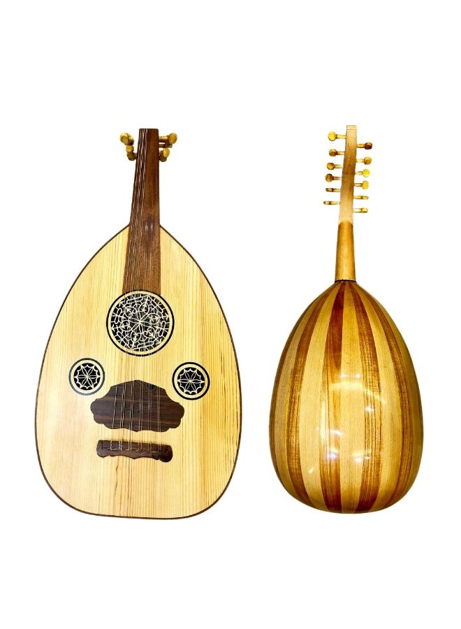 Al-Karz Music Semi Luxury Oud Tharwa Saber Musky Face Mahogany Inlay Beech Bowl Olive Pegs 