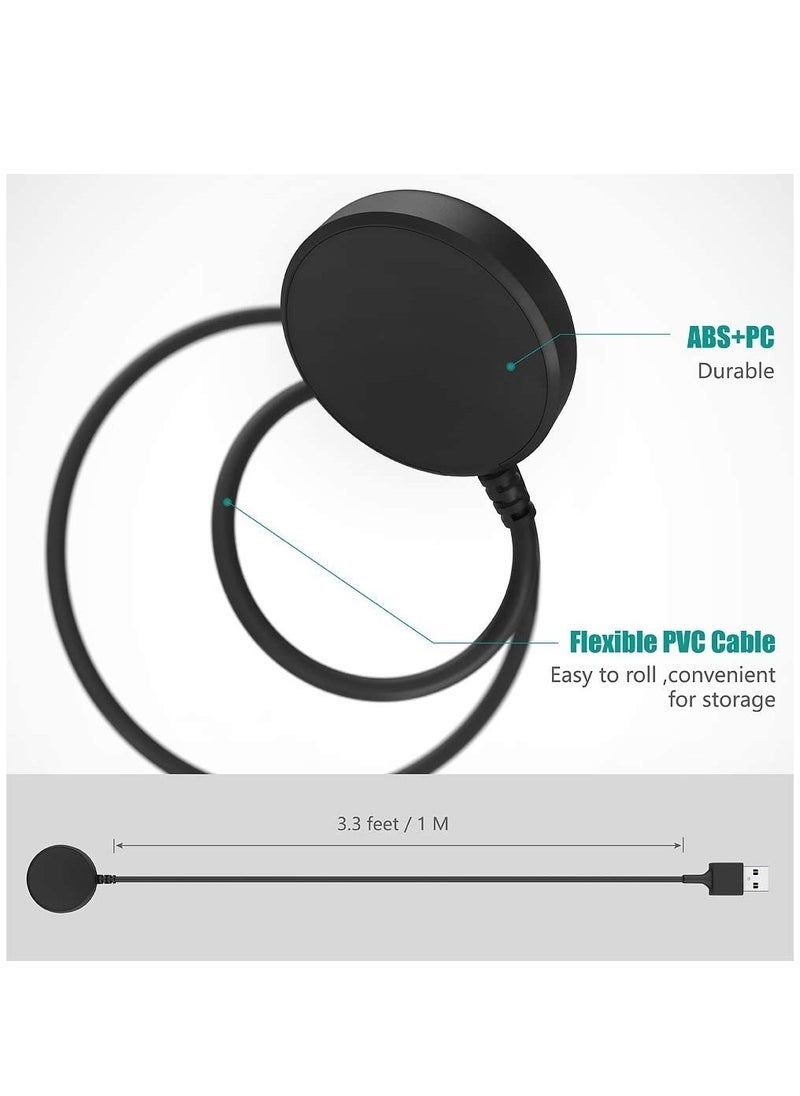 Gravity Charger Compatible with Samsung Galaxy Watch 4/4 Classic Watch3 Active 1 2 SM-R500 SM-R830 SM-R820 SM-R840 SM-R850 - USB Charging Cable 3.3ft 100cm - Smartwatch Accessories - Image 4