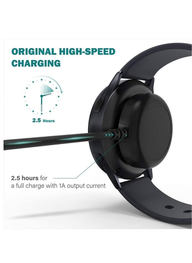 Gravity Charger Compatible with Samsung Galaxy Watch 4/4 Classic Watch3 Active 1 2 SM-R500 SM-R830 SM-R820 SM-R840 SM-R850 - USB Charging Cable 3.3ft 100cm - Smartwatch Accessories - Image 5