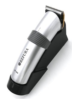 REFURA Rechargeable Hair Clipper Pro With 5 Comb Setting Silver RF-609  - Image 2