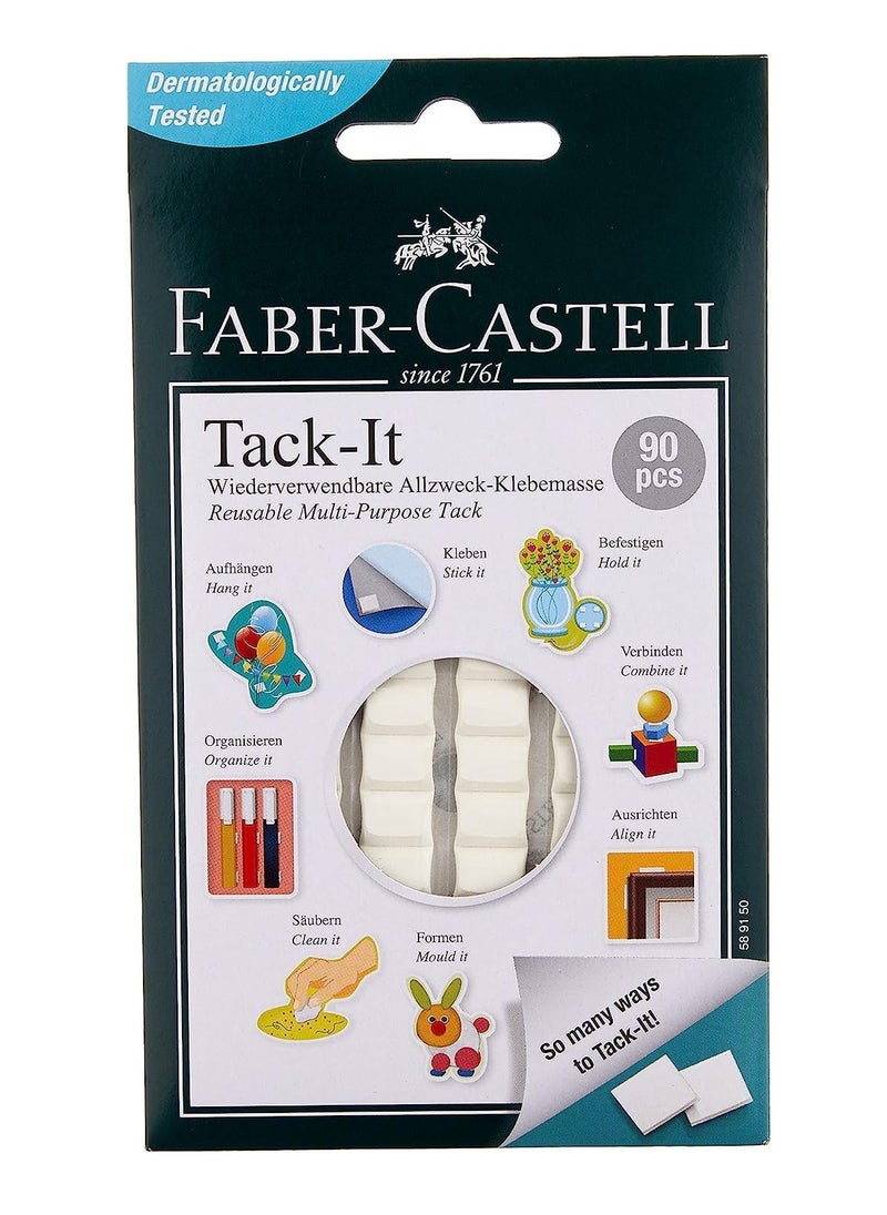 FABER-CASTELL 5-Pack Reusable Multi Purpose Tacks White  - Image 2