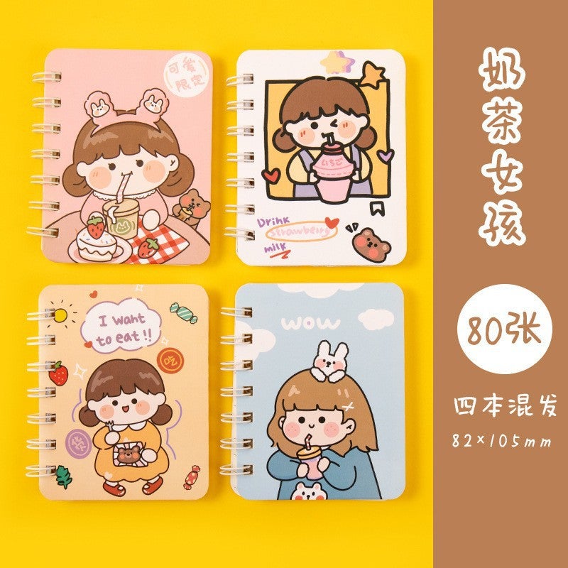 Flower Series A7 Notebook – 80 Pages Portable Student Learning Supplies - Image 1