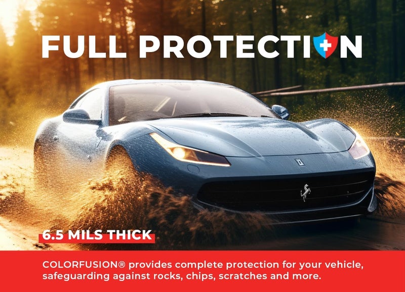 VViViD ColorFusion PPF, Gloss China Blue Dry Apply PPF Vinyl Car Wrap Roll 1.3ft x 5ft - Image 3