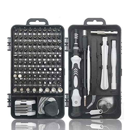 Padarsey Precision Screwdriver Set 115 in 1 Repair Tools Kit with Magnetic Driver Kit,Electronics Precision Screwdriver Set with Portable Bag for Repair Computer, Cell Phone, PC, iPhone,Lap Black - Image 1