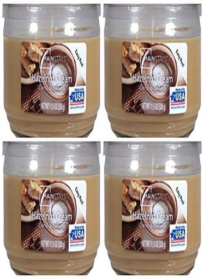 Mainstay 11.5oz Scented Candle, Hazelnut Cream 4-Pack - Image 2