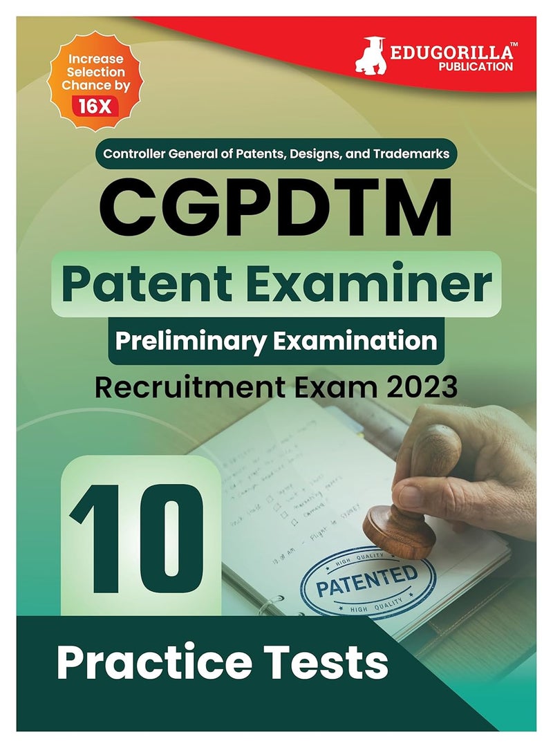 CGPDTM Patent Examiner Exam Book 2024 - Controller General of Patents, Designs, and Trade Marks | 10 Practice Tests (1500 Solved Questions) with Free Access to Online Tests - Image 1