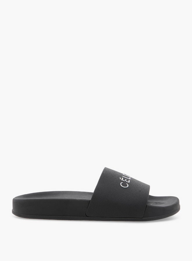 Celeste Women's Logo Detail Slip-On Slides - Image 1