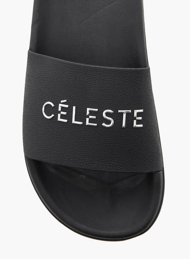 Celeste Women's Logo Detail Slip-On Slides - Image 3