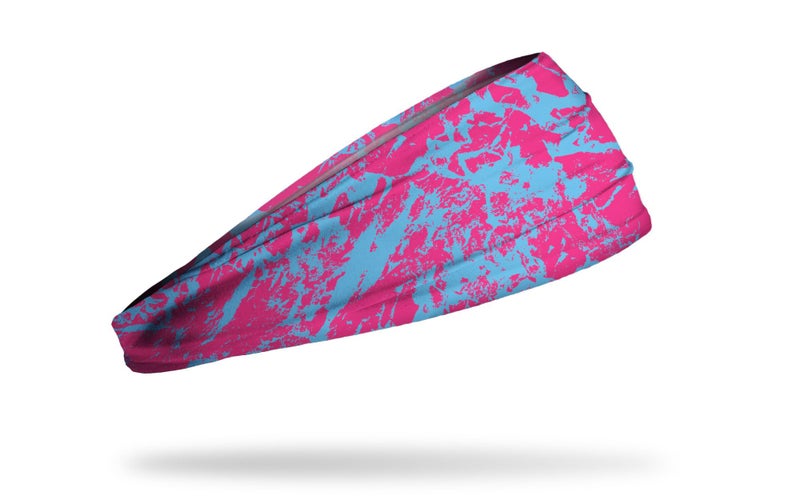JUNK Brands Big Bang Lite Headband - Moisture-Wicking, Performance Fabric, Non-Slip, Sports Sweatband for Men & Women - One Size - Bubblegum Blue - Image 2